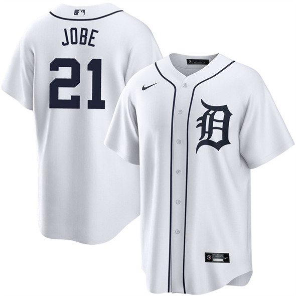 Detroit Tigers #21 Jackson Jobe White Cool Base Stitched Baseball Jersey