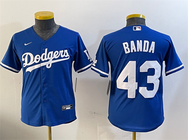 Los Angeles Dodgers #43 Anthony Banda Royal Alternate Limited Stitched Baseball Jersey