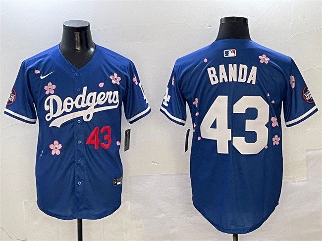 Los Angeles Dodgers #43 Anthony Banda Royal 2025 Tokyo Series Limited Stitched Baseball Jersey Los Angeles Dodgers #43 Anthony Banda Royal 2025 Tokyo Series Limited Stitched Baseball Jersey