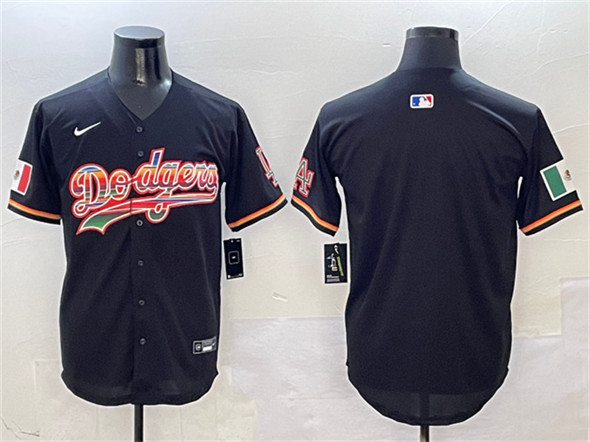 Los Angeles Dodgers Blank Black Mexico Limited Stitched Baseball Jersey