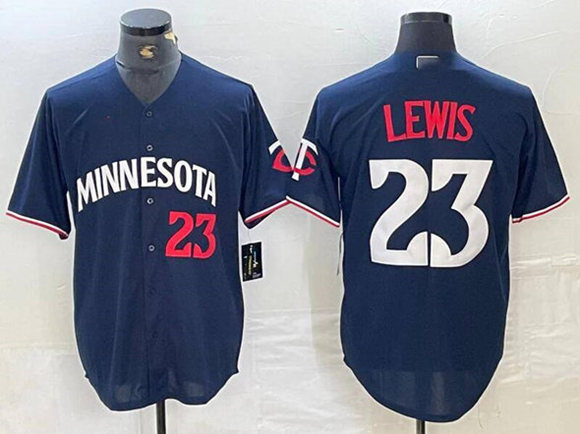 Minnesota Twins #23 Royce Lewis Navy Cool Base Stitched Baseball Jersey
