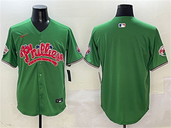 Philadelphia Phillies Blank Green Phanatic Limited Stitched Jersey