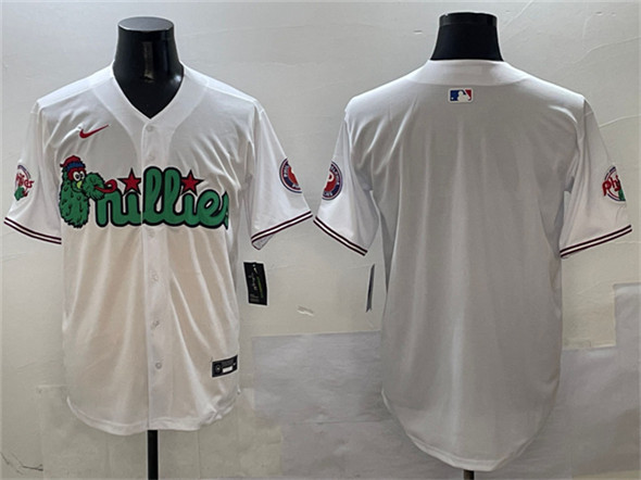 Philadelphia Phillies Blank White Phanatic Limited Stitched Jersey