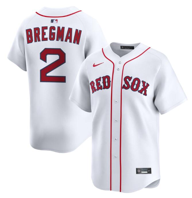 Boston Red Sox #2 Alex Bregman White 2024 Home Limited Stitched Baseball Jersey Boston Red Sox #2 Alex Bregman White 2024 Home Limited Stitched Baseball Jersey