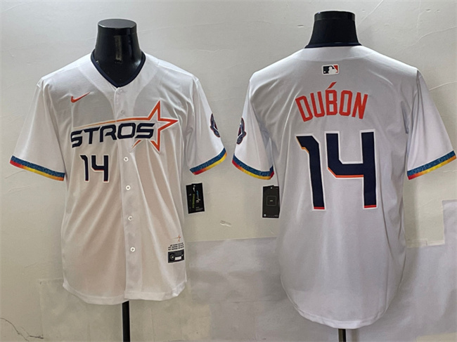 Houston Astros #14 Mauricio Dub??n White 2025 City Connect Limited Stitched Baseball Jersey