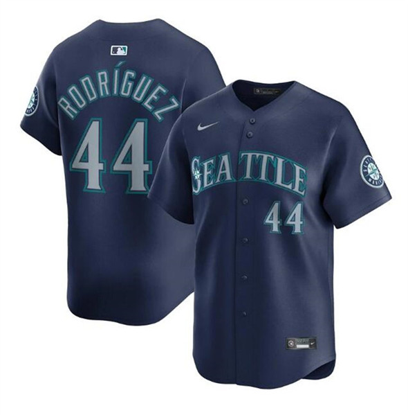 Seattle Mariners #44 Julio Rodr??guez Navy Limited Stitched Baseball Jersey Seattle Mariners #44 Julio Rodr??guez Navy Limited Stitched Baseball Jersey