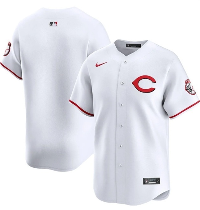 Cincinnati Reds Blank White 2025 Home Limited Stitched Baseball Jersey Cincinnati Reds Blank White 2025 Home Limited Stitched Baseball Jersey