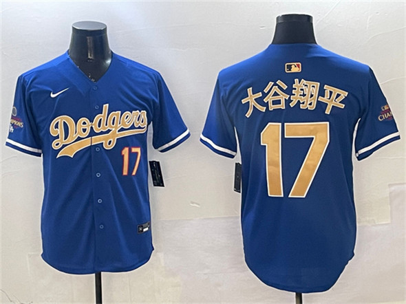 Los Angeles Dodgers #17 ??????? Royal 2025 Gold Collection Limited Stitched Baseball Jersey Los Angeles Dodgers #17 ??????? Royal 2025 Gold Collection Limited Stitched Baseball Jersey