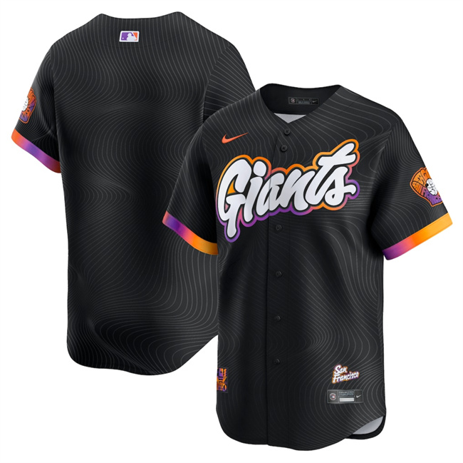 San Francisco Giants Blank Anthracite 2025 City Connect Limited Stitched Baseball Jersey San Francisco Giants Blank Anthracite 2025 City Connect Limited Stitched Baseball Jersey