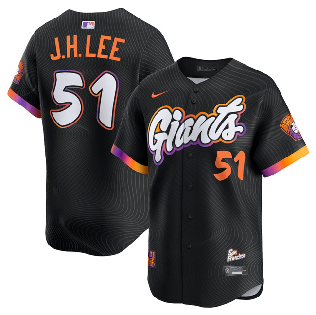 San Francisco Giants #51 Jung Hoo Lee Anthracite 2025 City Connect Limited Stitched Baseball Jersey San Francisco Giants #51 Jung Hoo Lee Anthracite 2025 City Connect Limited Stitched Baseball Jersey
