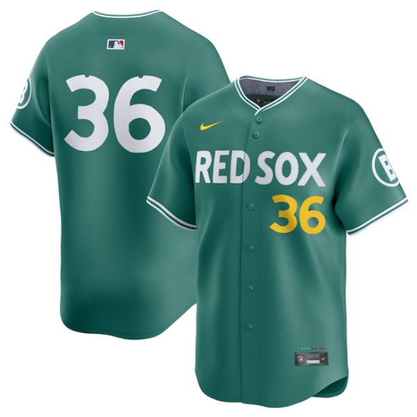 Boston Red Sox #36 Triston Casas Green 2025 City Connect Limited Stitched Baseball Jersey
