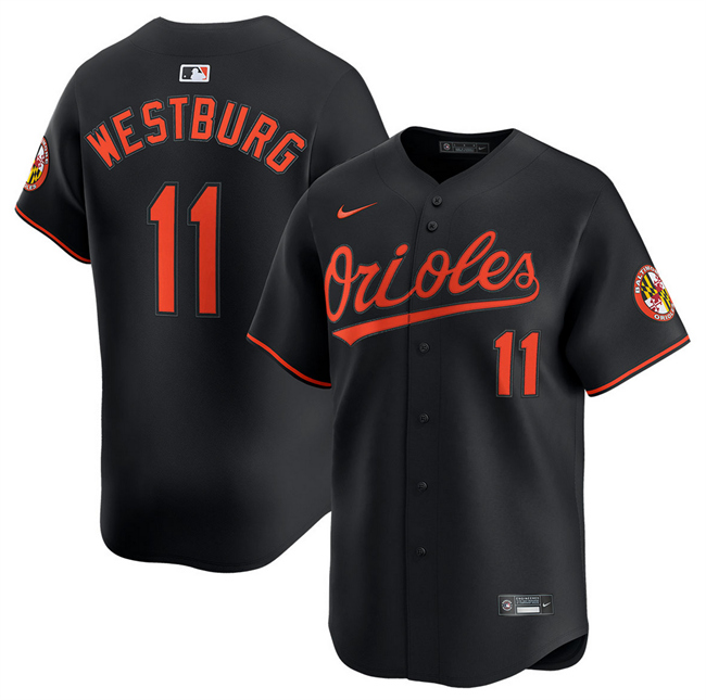 Baltimore Orioles #11 Jordan Westburg Black 2025 Alternate Limited Cool Base Stitched Baseball Jersey
