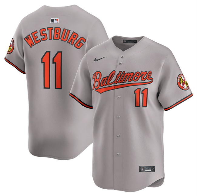 Baltimore Orioles #11 Jordan Westburg Gray 2025 Limited Cool Base Stitched Baseball Jersey