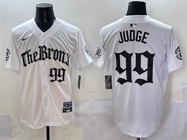 New York Yankees #99 Aaron Judge White 'Gothic Legacy Edition' Vapor Premier Limited Stitched Baseball Jersey New York Yankees #99 Aaron Judge White 'Gothic Legacy Edition' Vapor Premier Limited Stitched Baseball Jersey