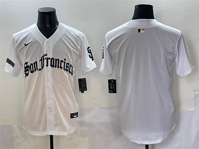 San Francisco Giants Blank White 'Gothic Fog Edition' Vapor Premier Limited Stitched Jersey San Francisco Giants Blank White 'Gothic Fog Edition' Vapor Premier Limited Stitched Jersey