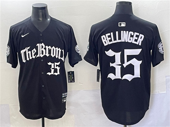 New York Yankees #35 Cody Bellinger Black 'Gothic Legacy Edition' Vapor Premier Limited Stitched Baseball Jersey