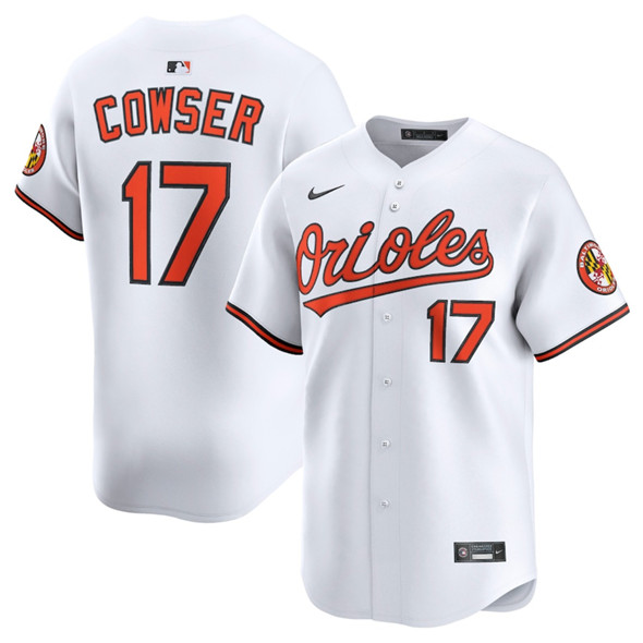 Baltimore Orioles #17 Colton Cowser White 2025 Home Limited Stitched Baseball Jersey