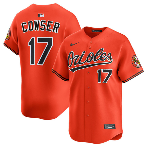 Baltimore Orioles #17 Colton Cowser Orange 2025 2nd Alternate Limited Stitched Baseball Jersey
