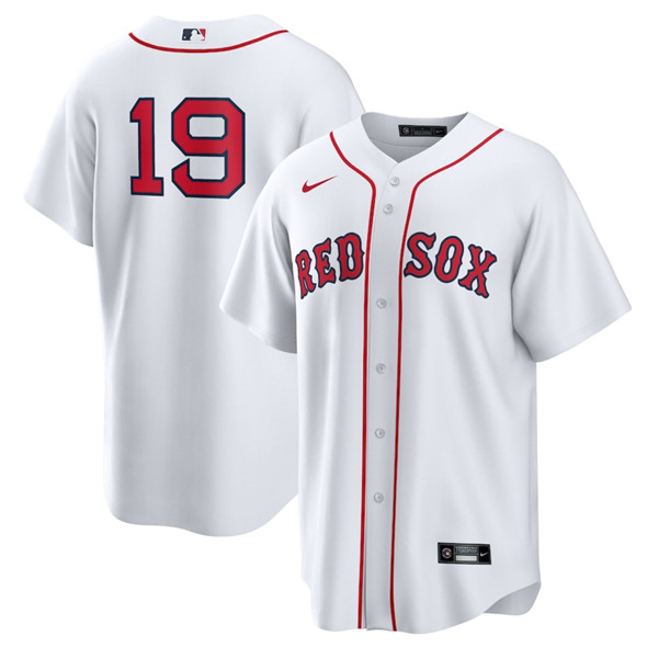 Boston Red Sox #19 Roman Anthony White No Name Cool Base Stitched Baseball Jersey Boston Red Sox #19 Roman Anthony White No Name Cool Base Stitched Baseball Jersey