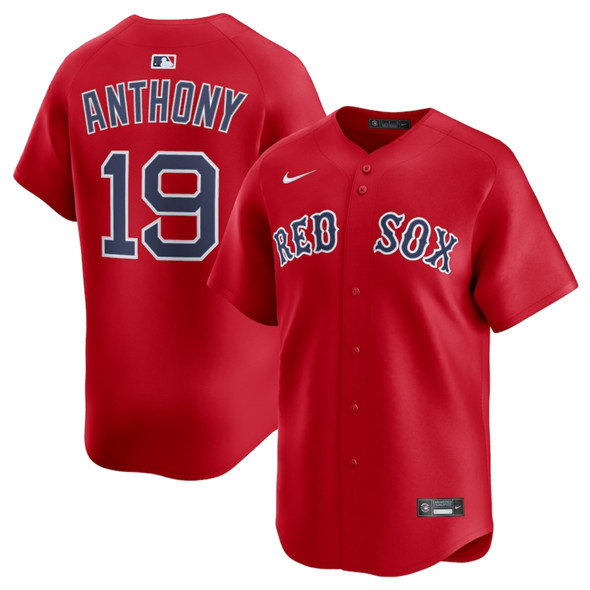 Boston Red Sox #19 Roman Anthony Red 2024 Alternate Limited Stitched Jersey Boston Red Sox #19 Roman Anthony Red 2024 Alternate Limited Stitched Jersey