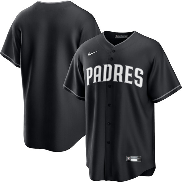 San Diego Padres Blank Black Lights Out Limited Stitched Baseball Jersey San Diego Padres Blank Black Lights Out Limited Stitched Baseball Jersey