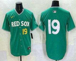 Boston Red Sox #19 Roman Anthony Green 2025 City Connect Limited Jersey Boston Red Sox #19 Roman Anthony Green 2025 City Connect Limited Jersey