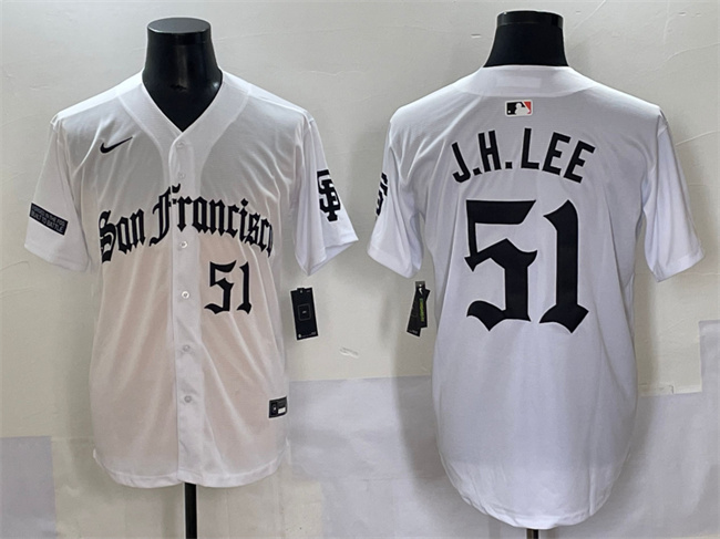 San Francisco Giants #51 Jung Hoo Lee White 'Gothic Fog Edition' Vapor Premier Limited Stitched Baseball Jersey San Francisco Giants #51 Jung Hoo Lee White 'Gothic Fog Edition' Vapor Premier Limited Stitched Baseball Jersey