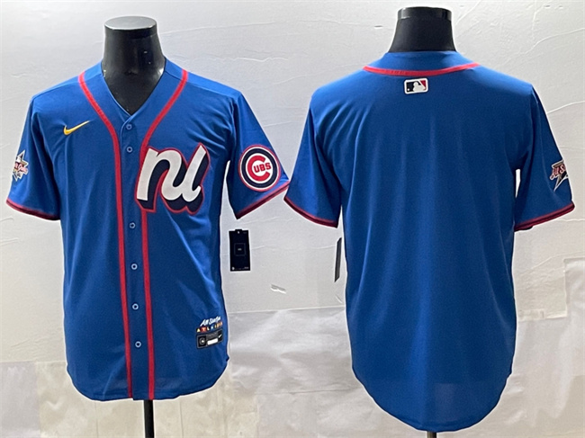 National League Chicago Cubs Blank Blue 2025 All-Star Edition Limited Stitched Baseball Jersey