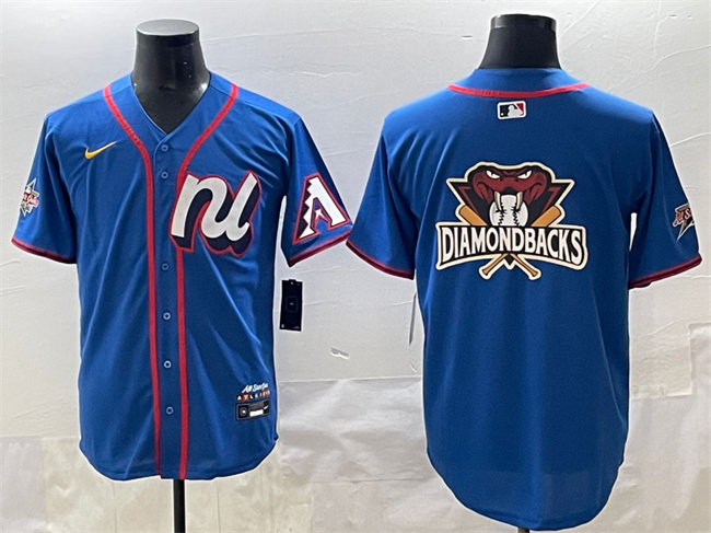 National League Arizona Diamondbacks Team Big Logo Blue 2025 All-Star Edition Limited Stitched Baseball Jersey