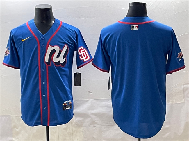 National League San Diego Padres Blank Blue 2025 All-Star Edition Limited Stitched Baseball Jersey