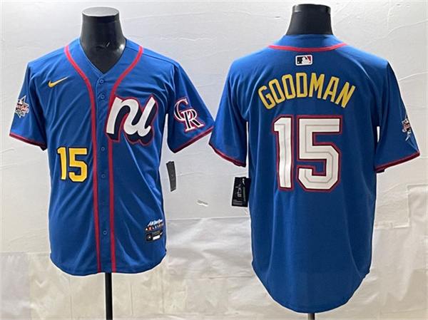 National League #15 Hunter Goodman Blue 2025 All-Star Edition Limited Stitched Baseball Jersey National League #15 Hunter Goodman Blue 2025 All-Star Edition Limited Stitched Baseball Jersey