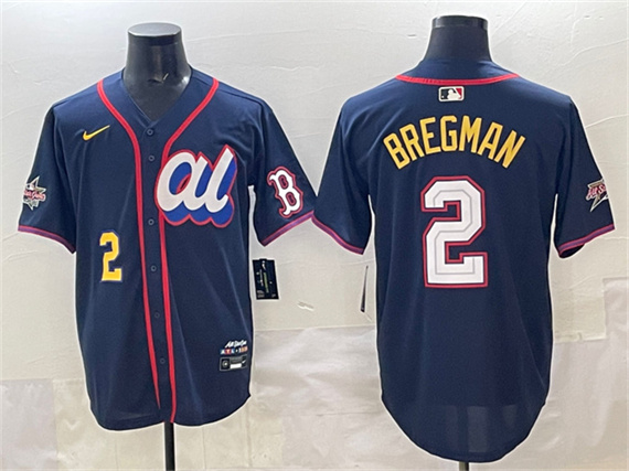 American League #2 Alex Bregman Navy 2025 All-Star Edition Limited Stitched Baseball Jersey