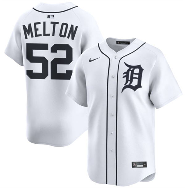 Detroit Tigers #52 Troy Melton White 2024 Home Limited Stitched Baseball Jersey