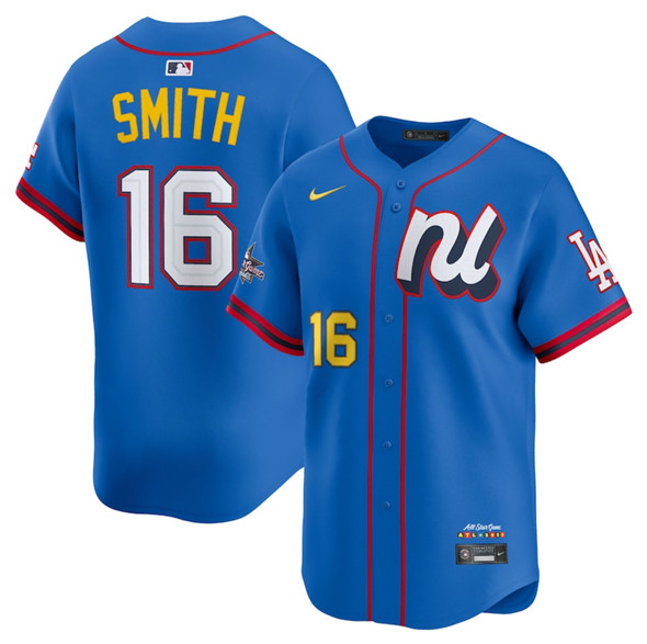 National League #16 Will Smith Blue 2025 All-Star Edition Limited Stitched Baseball Jersey