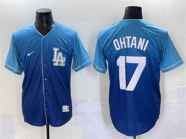 Los Angeles Dodgers #17 Shohei Ohtani Blue Stitched Baseball Jersey Los Angeles Dodgers #17 Shohei Ohtani Blue Stitched Baseball Jersey
