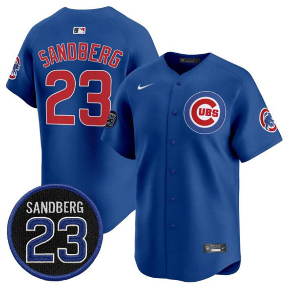 Chicago Cubs #23 Ryne Sandberg Royal 'Ryne Sandberg Tribute' Vapor Limited V2 Stitched Baseball Jersey Chicago Cubs #23 Ryne Sandberg Royal 'Ryne Sandberg Tribute' Vapor Limited V2 Stitched Baseball Jersey