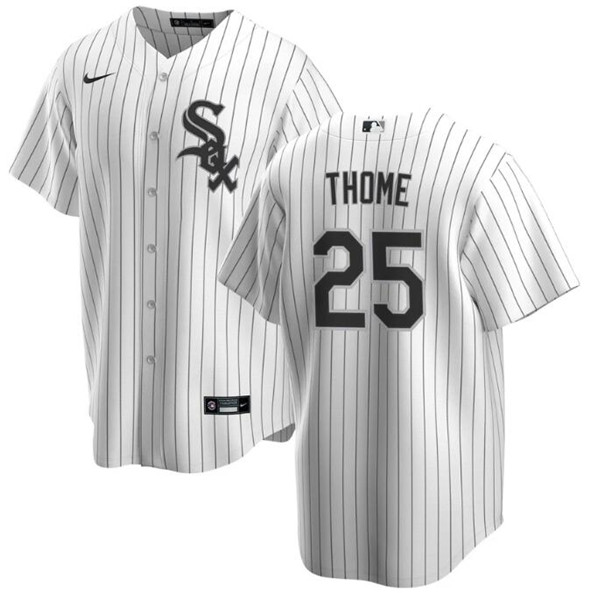 Chicago White Sox #25 Jim Thome White Cool Base Stitched Baseball Jersey