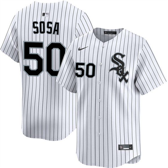 Chicago White Sox #50 Lenyn Sosa White 2025 Home Limited Stitched Baseball Jersey