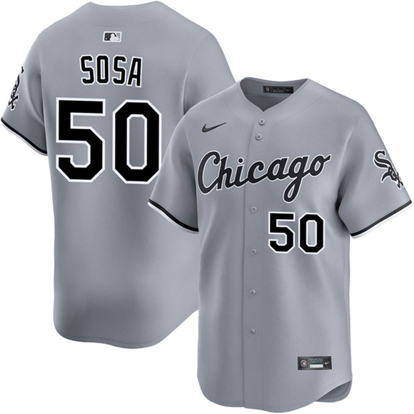 Chicago White Sox #50 Lenyn Sosa Gray 2025 Limited Stitched Baseball Jersey