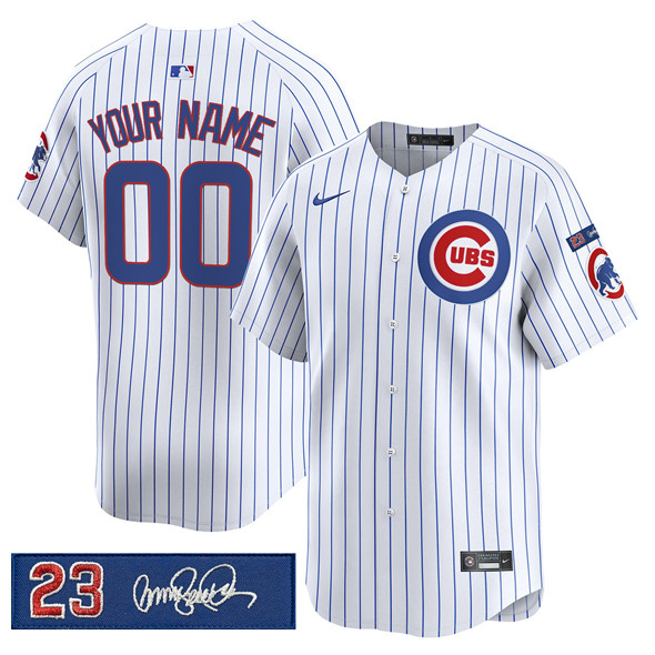 Chicago Cubs Active Player Custom White 'Ryne Sandberg Tribute' Vapor Limited V3 Stitched Baseball Jersey