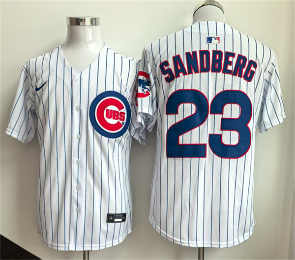 Chicago Cubs #23 Ryne Sandberg White Limited Stitched Baseball Jersey Chicago Cubs #23 Ryne Sandberg White Limited Stitched Baseball Jersey