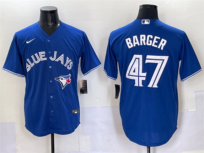 Toronto Blue Jays #47 Addison Barger Royal Cool Base Stitched Baseball Jersey Toronto Blue Jays #47 Addison Barger Royal Cool Base Stitched Baseball Jersey