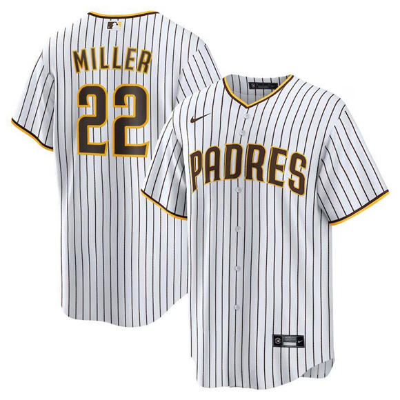 San Diego Padres #22 Mason Miller White Cool Base Stitched Baseball Jersey