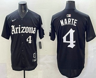 Arizona Diamondbacks #4 Ketel Marte Black Vapor Premier Limited Stitched Baseball Jersey