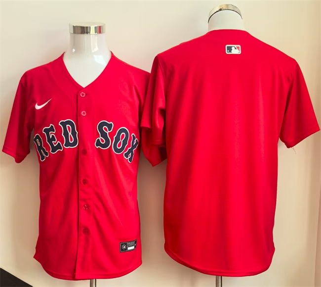 Boston Red Sox Blank Red Limited Stitched Baseball Jersey