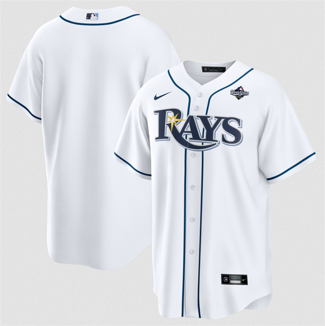 Tampa Bay Rays Blank White 2026 World Series Home Cool Base Stitched Baseball Jersey Tampa Bay Rays Blank White 2026 World Series Home Cool Base Stitched Baseball Jersey