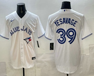 Toronto Blue Jays #39 Trey Yesavage White Cool Base Stitched Jersey Toronto Blue Jays #39 Trey Yesavage White Cool Base Stitched Jersey