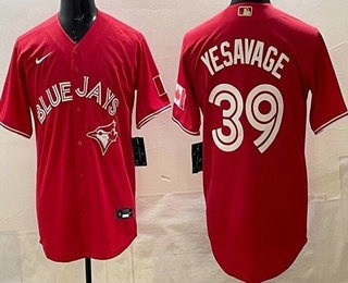 Toronto Blue Jays #39 Trey Yesavage Red Cool Base Jersey