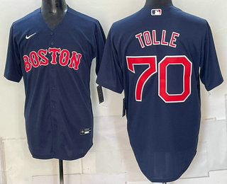 Boston Red Sox #70 Payton Tolle Navy Cool Base Stitched Jersey
