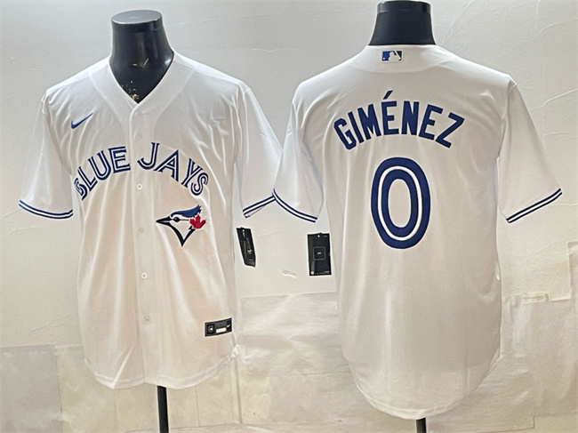 Toronto Blue Jays #0 Andres Gimenez White 2025 Cool Base Stitched Baseball Jersey